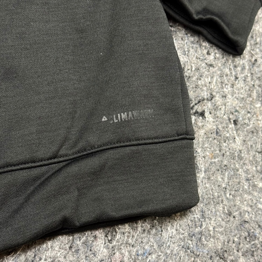 Adidas Mens Black Performance Fleece Logo‎ Hoodie Sweatshirt Small BQ8760 - Picture 10 of 10